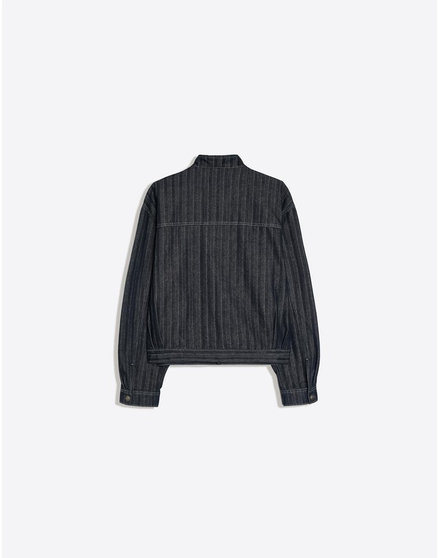 버쉬카 버쉬카 핀스트라이프 클래스프 자켓 2814/156 NAVY 네이비 착용컷