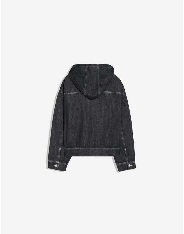 버쉬카 버쉬카 후드 클라스프 데님 자켓 2810/352 NAVY 네이비 착용컷