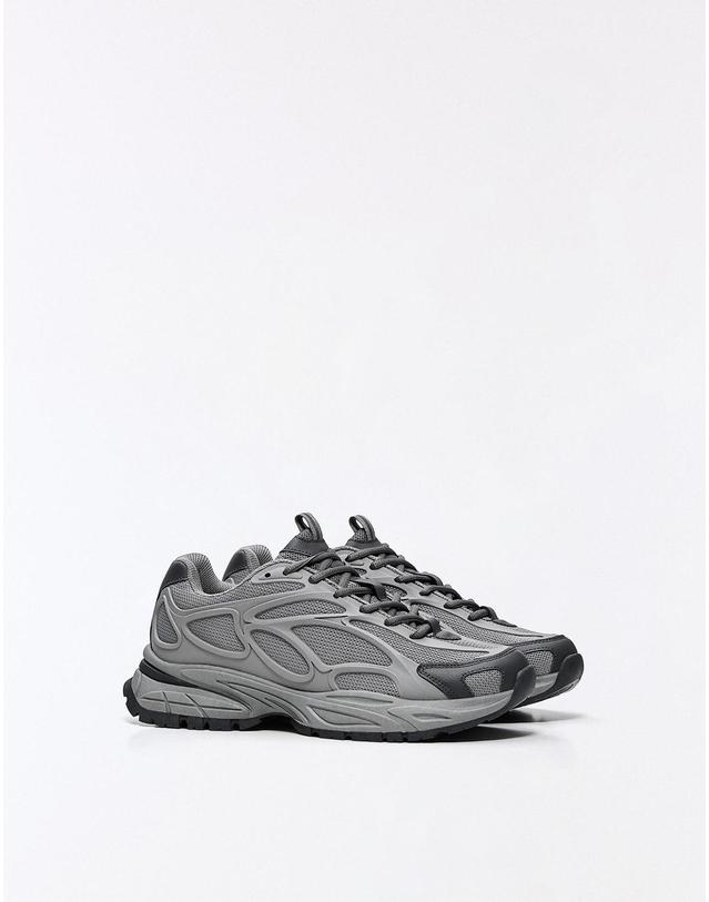 버쉬카 버쉬카 청키 콤비 레이스업 스니커즈 2318/864 GREY 그레이 착용컷