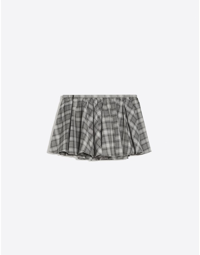 버쉬카 버쉬카 체크 A라인 미니 스커트 4022/172 DARK GREY 그레이 착용컷