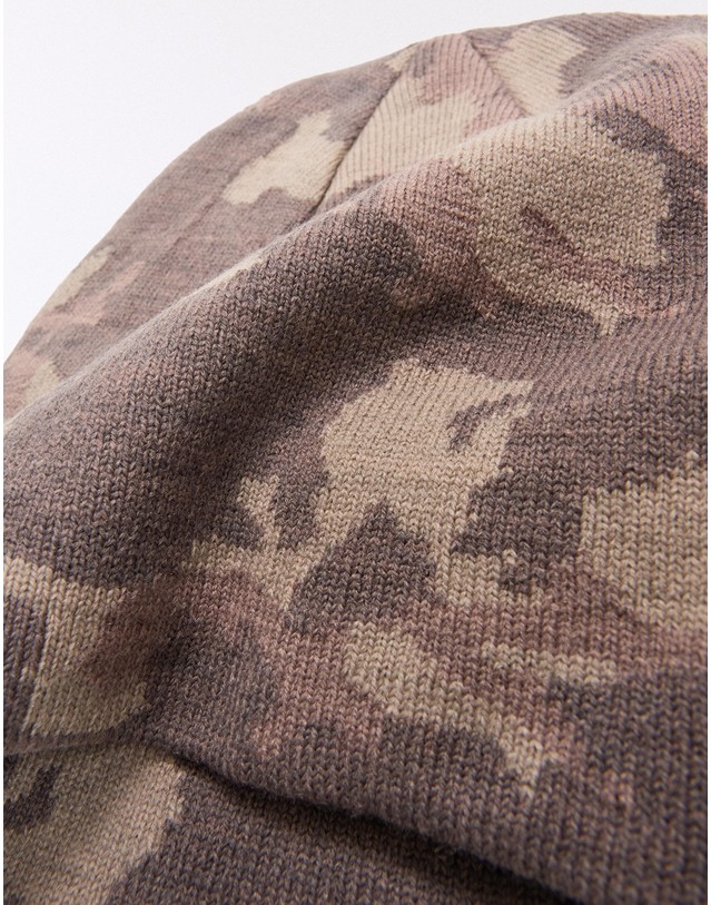 버쉬카 버쉬카 카모 프린트 비니 3360/668 KHAKI 카키 착용컷