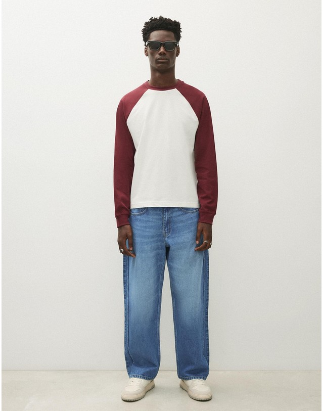 버쉬카 버쉬카 루즈핏 스트레이트 청바지 2994/534 BLUE 블루 착용컷