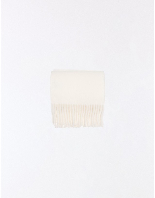 버쉬카 버쉬카 청키 프린지 머플러 3357/423 CREAM 아이보리 착용컷