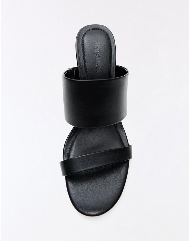버쉬카 버쉬카 더블 스트랩 뮬 샌들 9cm 1782/864 BLACK 블랙 착용컷