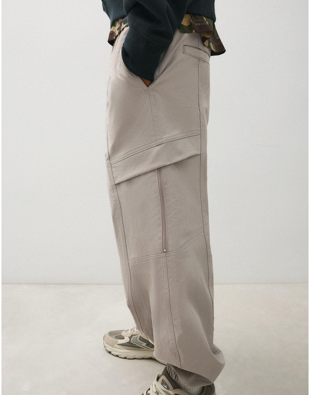 버쉬카 버쉬카 테크니컬 스트레이트 카고 팬츠 3883/053 GREY 그레이 착용컷