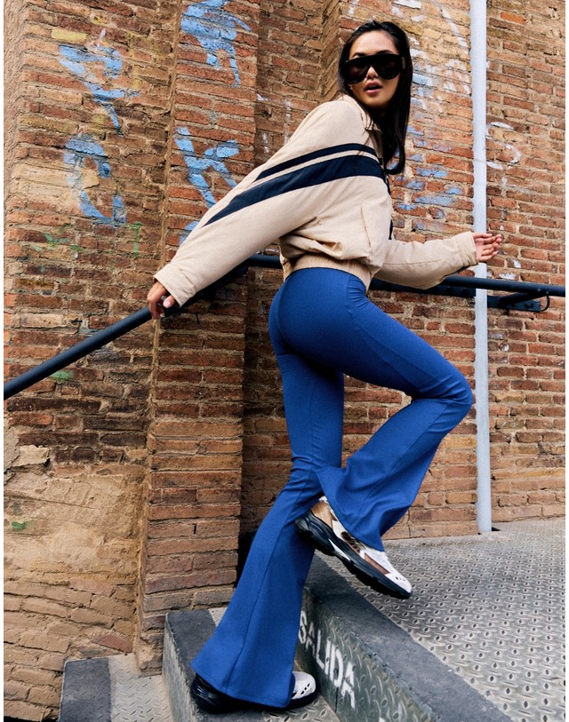 버쉬카 버쉬카 퀵드라이 테크니컬 부츠컷 팬츠 3258/143 BLUE 블루 착용컷