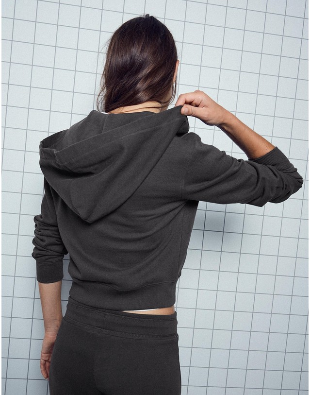 버쉬카 버쉬카 패치 집업 후드 스웨트셔츠 4205/478 GREY 그레이 착용컷