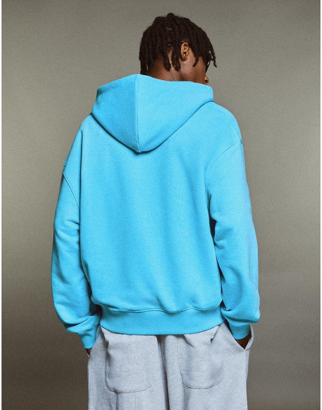 버쉬카 버쉬카 오버사이즈 후드 집업 3842/538 LIGHT BLUE 블루 착용컷