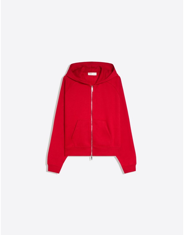 버쉬카 버쉬카 오버사이즈 래글런 집업 후디 2641/700 RED 레드 착용컷