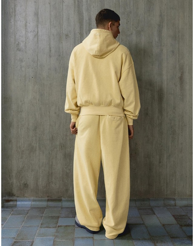 버쉬카 버쉬카 패치 크롭 후드 집업 3843/498 YELLOW 노랑 착용컷