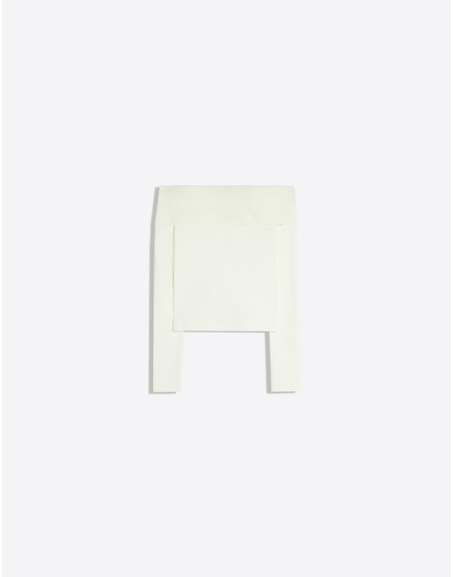 버쉬카 버쉬카 오프숄더 니트 스웨터 4413/218 CREAM 아이보리 착용컷