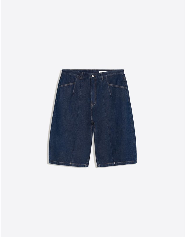 버쉬카 버쉬카 벌룬핏 데님 버뮤다 반바지 4028/534 NAVY 네이비 착용컷