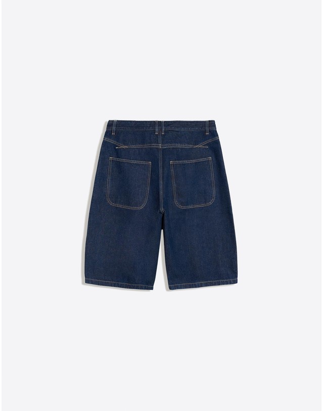 버쉬카 버쉬카 벌룬핏 데님 버뮤다 반바지 4028/534 NAVY 네이비 착용컷