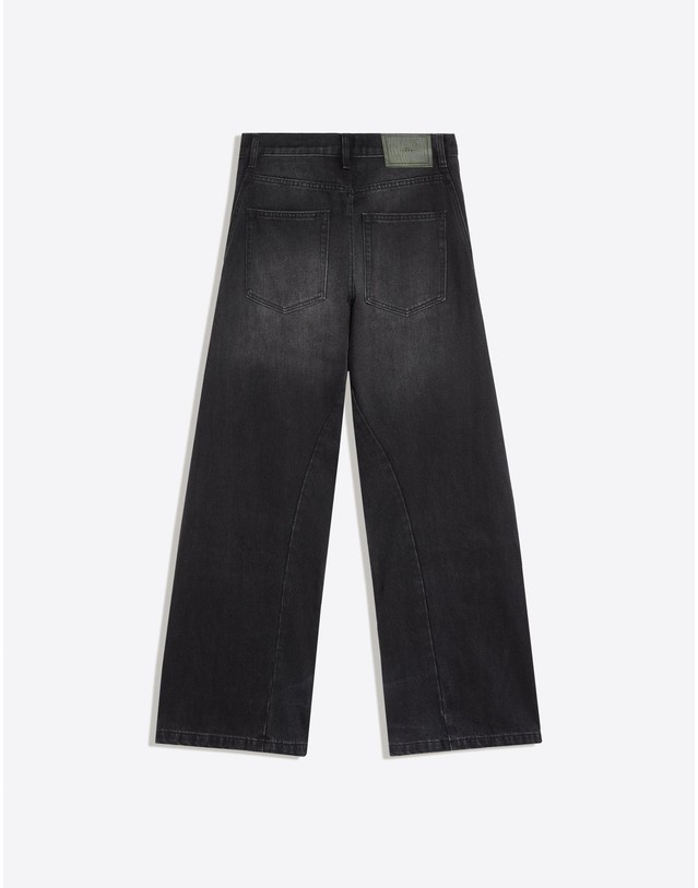 버쉬카 버쉬카 워시드 부츠컷 데님 청바지 2610/156 BLACK 네이비 착용컷