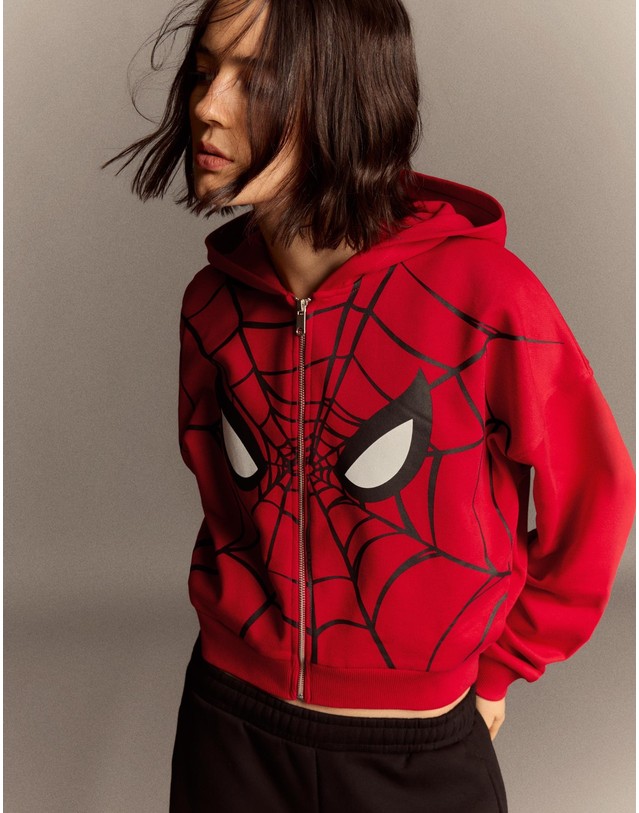 버쉬카 버쉬카 스파이더맨 후드 집업 4768/071 RED 레드 착용컷