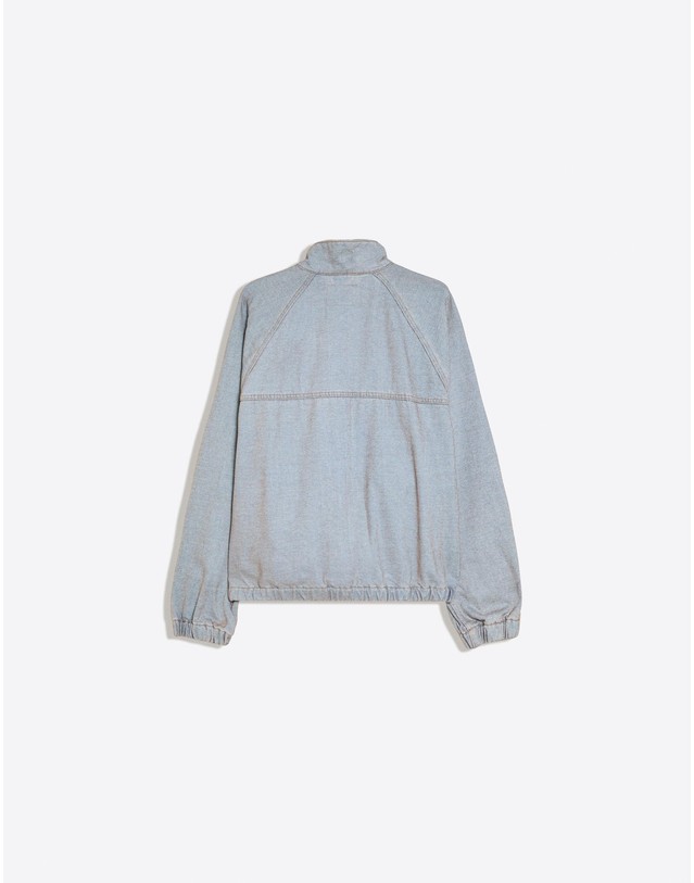 버쉬카 버쉬카 클래스프 하이넥 데님 자켓 2807/156 LIGHT BLUE 블루 착용컷