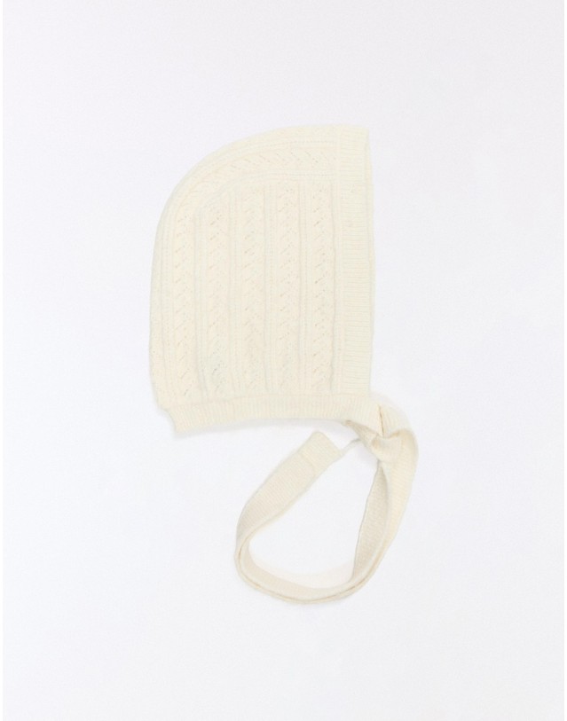 버쉬카 버쉬카 크로셰 니트 보넷 모자 4270/486 CREAM 아이보리 착용컷
