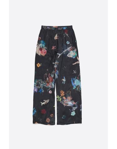빔바이롤라 플라워 프린트 와이드 조거 팬츠 261BR6001.11241 SEABED ANTHRACITE