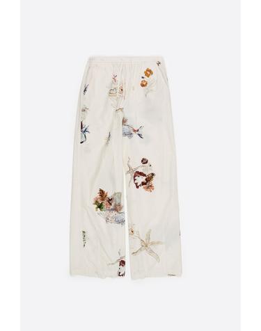 빔바이롤라 플라워 프린트 코튼 조거 팬츠 261BR6058.11240 SEABED OFF WHITE