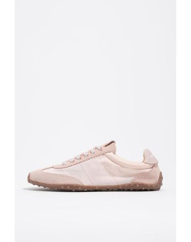 빔바이롤라 핑크 스웨이드 나일론 로우탑 스니커즈 261BZ1329.10301 LIGHT PINK