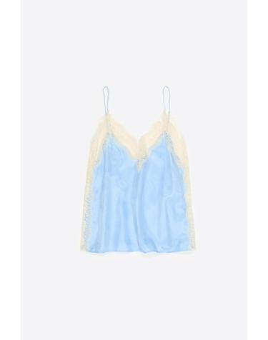 빔바이롤라 레이스 포인트 블루 캐미솔 탑 261BR2054.10401 LIGHT BLUE