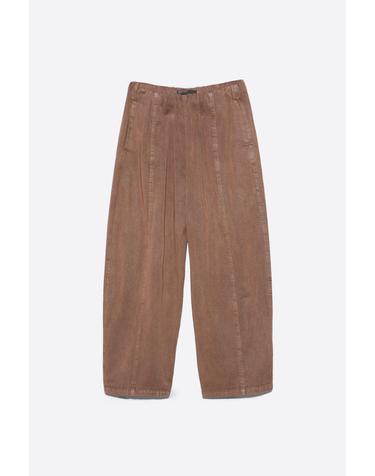 빔바이롤라 워시드 브라운 와이드 데님 팬츠 262BR6103.10648 WASHED BROWN
