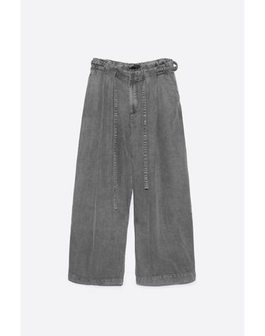 빔바이롤라 워시드 와이드 벨트 데님 팬츠 262BR6105.10036 WASHED GREY