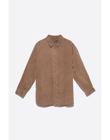 빔바이롤라 워시드 스트레이트핏 긴팔 셔츠 262BR2004.10648 WASHED BROWN
