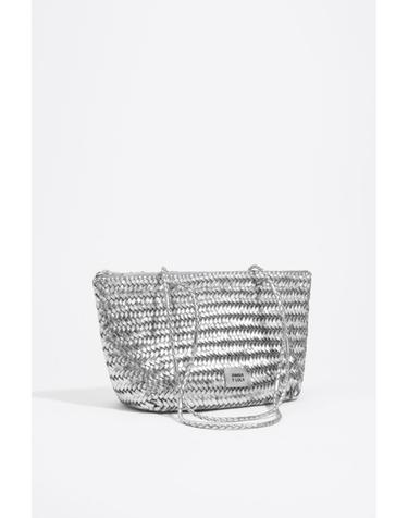 빔바이롤라 브레이드 레더 미디엄 쇼퍼백 262BBFJ2R.10007 SILVER