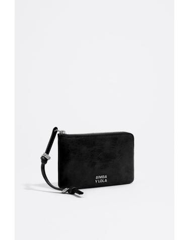 빔바이롤라 블랙 레더 코인 파우치 지갑 262BB1132.10000 BLACK