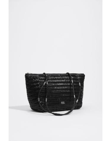 빔바이롤라 브레이드 레더 미디엄 쇼퍼백 262BBFJ2R.10000 BLACK