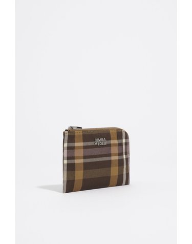 빔바이롤라 타탄 체크 자카드 동전 지갑 262BBK135.21253 TARTAN HUNTER GREEN
