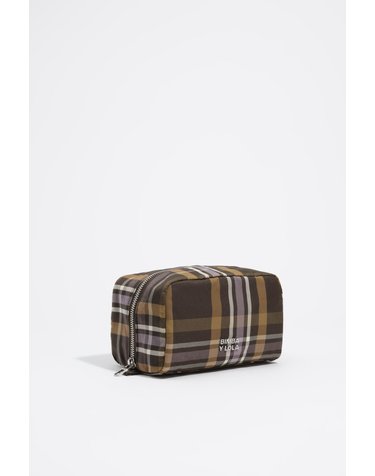 빔바이롤라 타탄 체크 자카드 코스메틱 파우치 262BBK452.21253 TARTAN HUNTER GREEN