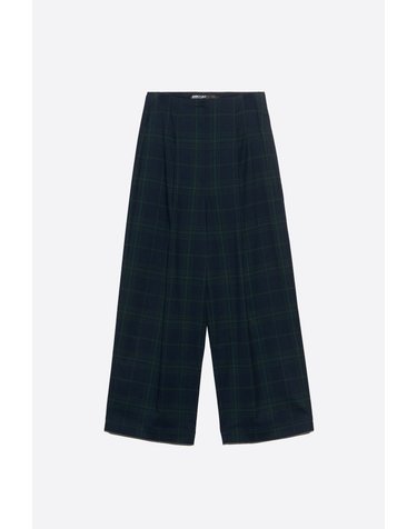빔바이롤라 체크 배럴핏 앵클 와이드 팬츠 262BR6022.12420 NAVY