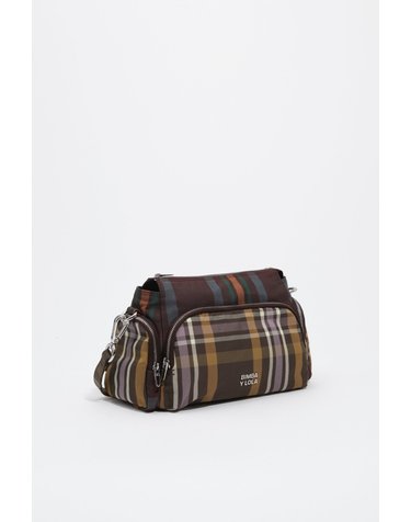 빔바이롤라 타탄 체크 포켓 스몰 크로스백 262BBKJ9K.10254 TARTAN CHOCOLATE GREEN