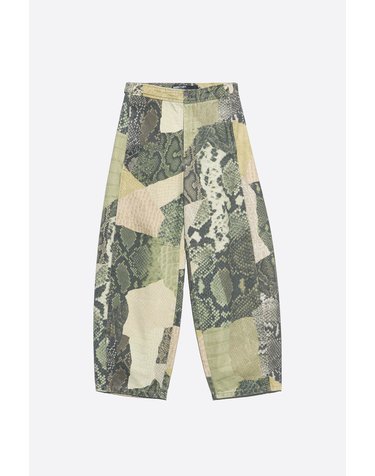 빔바이롤라 패치워크 배럴핏 데님 팬츠 262BR6117.11230 SNAKE PATCHWORK GREEN