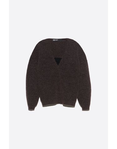 빔바이롤라 오픈워크 모헤어 V넥 스웨터 262BR7222.10622 DARK TAUPE