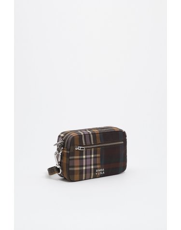 빔바이롤라 타탄 체크 스몰 크로스백 262BBVJ5Y.20254 TARTAN CHOCOLATE GREEN