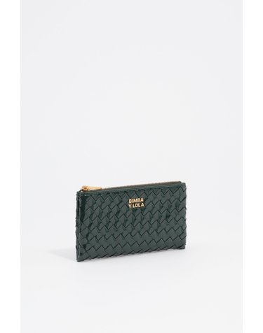 빔바이롤라 우븐 집업 미니 파우치 지갑 262BBM199.10502 DARK GREEN
