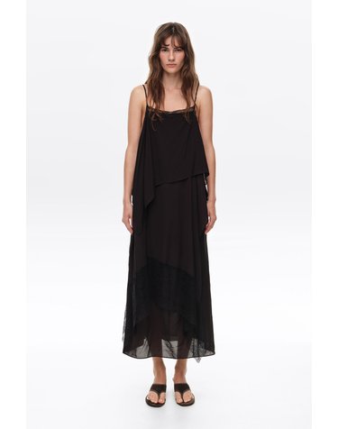 빔바이롤라 레이어드 스트랩 롱 원피스 262BR9007.10035 WASHED BLACK