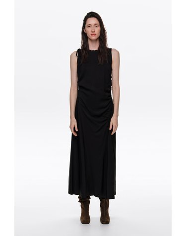 빔바이롤라 타이 디테일 민소매 롱 원피스 262BR9033.10000 BLACK