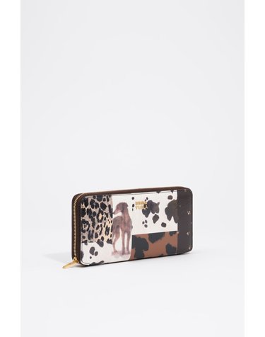 빔바이롤라 패치워크 지퍼 장지갑 262BBR303.10165 PATCHWORK CHOCOLATE