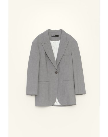 빔바이롤라 맥시 라펠 테일러드 재킷 262BR4073.10011 LIGHT GREY