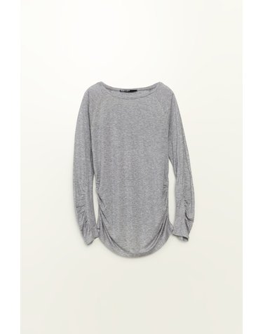 빔바이롤라 멜란지 래글런 보트넥 긴팔 티셔츠 262BR7409.10013 MELANGE GREY