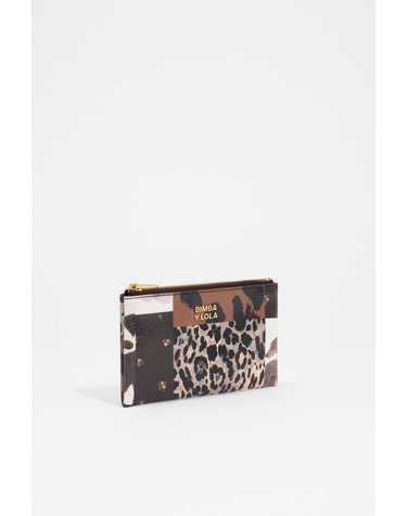 빔바이롤라 패치워크 지퍼 동전 지갑 262BBR199.10165 PATCHWORK CHOCOLATE