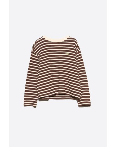 빔바이롤라 박시핏 테리 코튼 긴팔 티셔츠 262BR7415.12600 BROWN