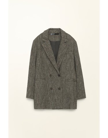 빔바이롤라 헤링본 울 블렌드 오버핏 재킷 262BR4075.10010 GREY