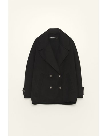 빔바이롤라 더블브레스트 울 숏 코트 262BR0406.10000 BLACK