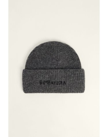 빔바이롤라 로고 자수 니트 비니 262BAGO1D.10012 DARK GREY
