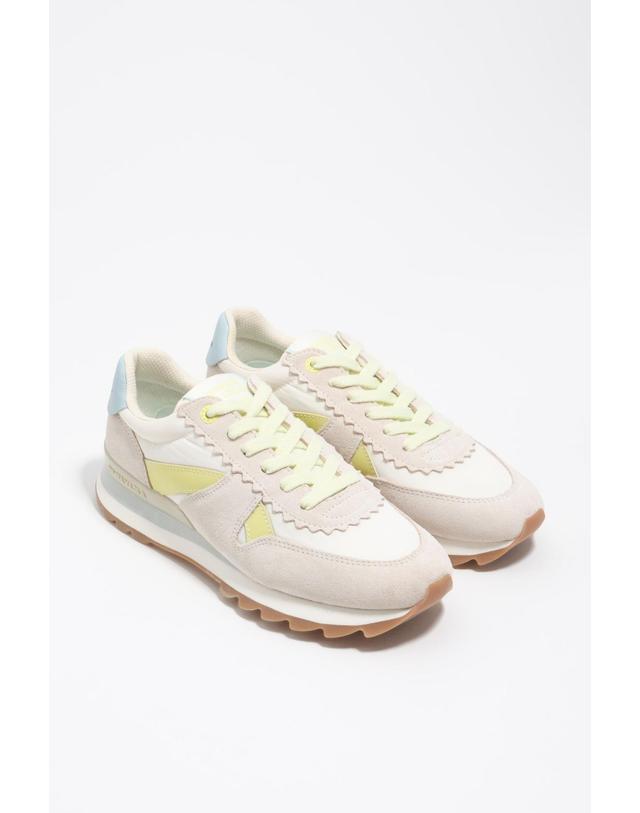 빔바이롤라 빔바이롤라 테크니컬 라이트 그레이 베이직 스니커즈 261BZ1319.10646 PASTEL YELLOW 노랑 착용컷
